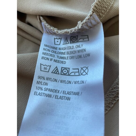 Susan Graver Smoothing Essentials Tank with Shelf Bra Womens Large Buff Beige NE - Picture 5 of 7